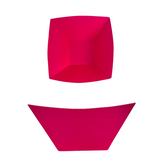 BANDEJA CUADRADA FUCSIA X2